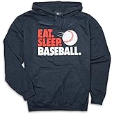 ChalkTalkSPORTS Baseball Standard Sweatshirt | Eat Sleep Baseball | Youth and Adult Sizes