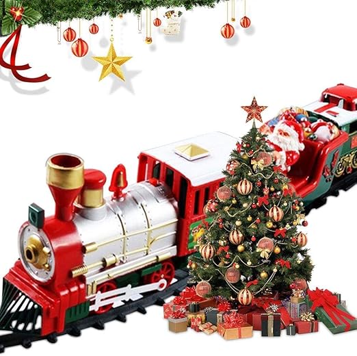 christmas tree train track