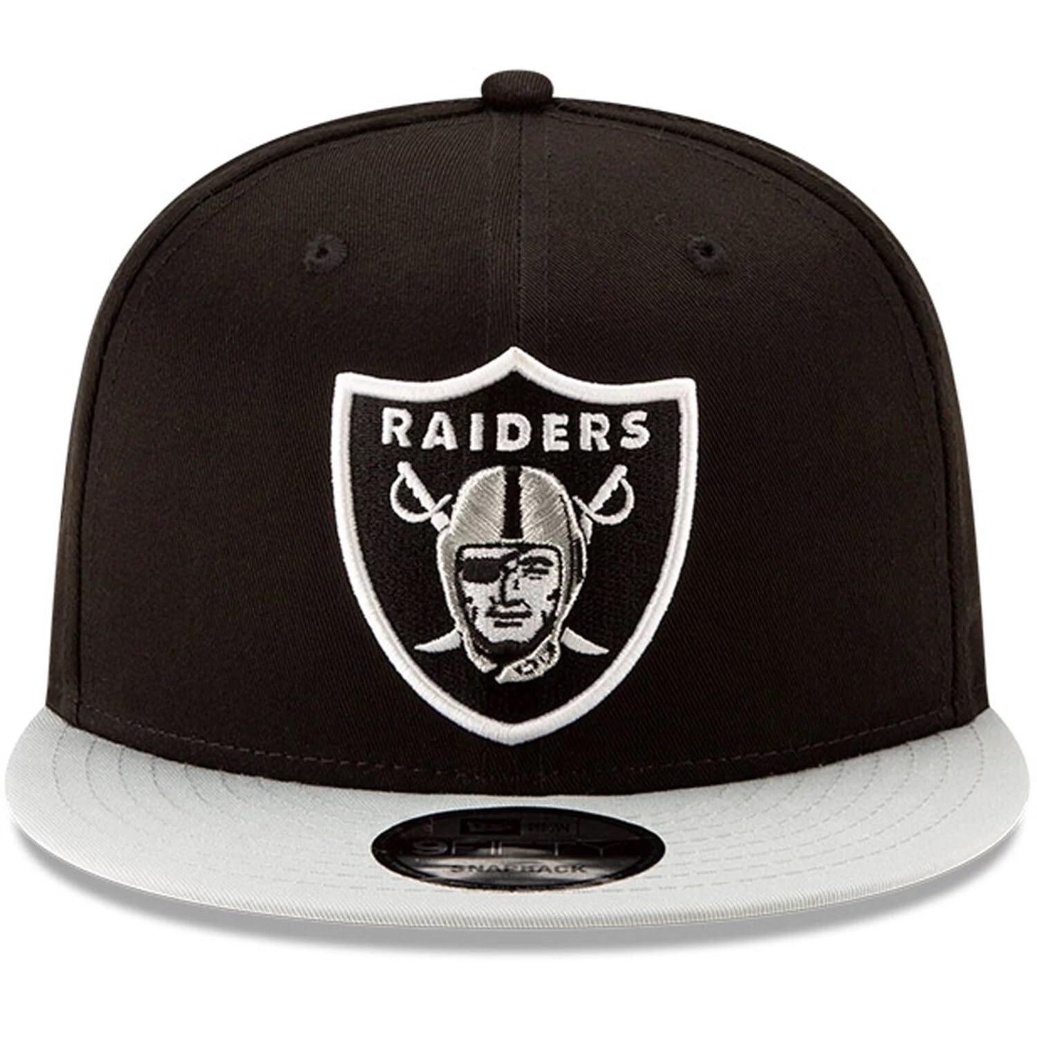 New Era NFL 9FIFTY 2-Tone Adjustable Snapback Hat Cap One Size Fits All (Las Vegas Raiders)