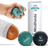 Mind &amp; Body Stress Balls for Adults - Multi-Density Squeeze Balls for Hand Therapy &amp; Grip Strengthening - Stress &amp; Anxiety Relief - Choose 3-Ball (Soft, Medium &amp; Hard) or 2-Ball (Soft &amp; Hard) Sets