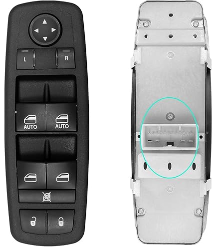thumbnail image 2 of FainWan Front Passenger Power Window Switch - Fits Jeep Grand Cherokee, Dodge Charger, Caravan (Replaces 68030822AB) 2 of 13
