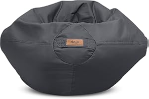 Dojo Classic Kids Bean Bag Chair (Filled) - Tough, Stain Reistant, Waterproof and Ultra Comfortable - Just Black