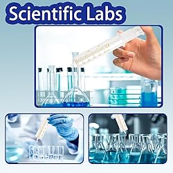 Jiaxix 2 Pack 50ml Glass Syringe With Caps