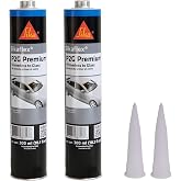 Sika Sikaflex P2G Premium Primerless Automotive Windshield/Auto Glass Urethane Adhesive 300ml (Cartridge, 2, Count)