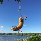 Birtern Copper Banana Holder Butterfly Feeder Hammock Outdoor Garden Patio view 6
