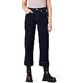 Amazon Essentials Women's High-Rise Regular-Fit Ankle-Length Wide-Leg Jeans - Discontinued Colors