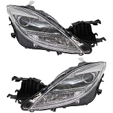 For Mazda 6 Headlight Assembly Unit 2009 2010 Pair Driver and Passenger Side | DOT Certified | MA2518127 + MA2519127