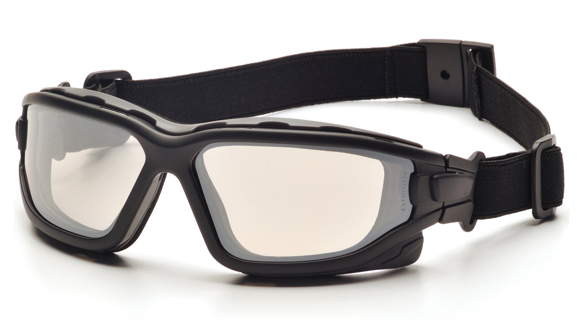 Pyramex I Force Indoor/Outdoor Mirror Dual Anti Fog Lens with Black Temples/Strap