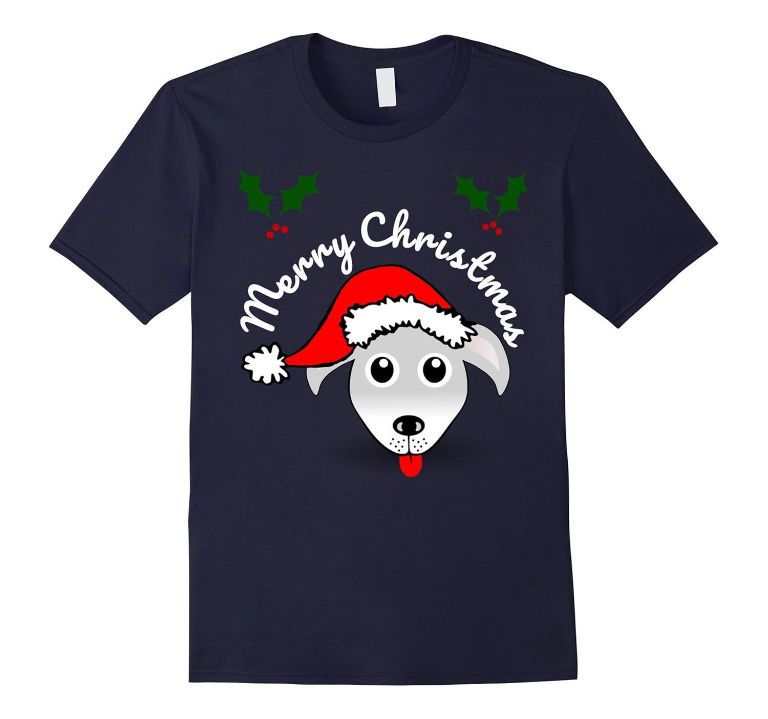 Christmas Shirts for Holidays for Kids - Santa Dog Hound Tee-AZP