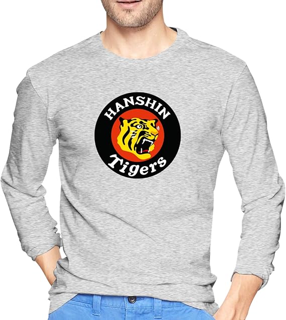 Hanshin Tigers Men's Long Sleeve Cool Logo Graphic Sport TShirts Tee