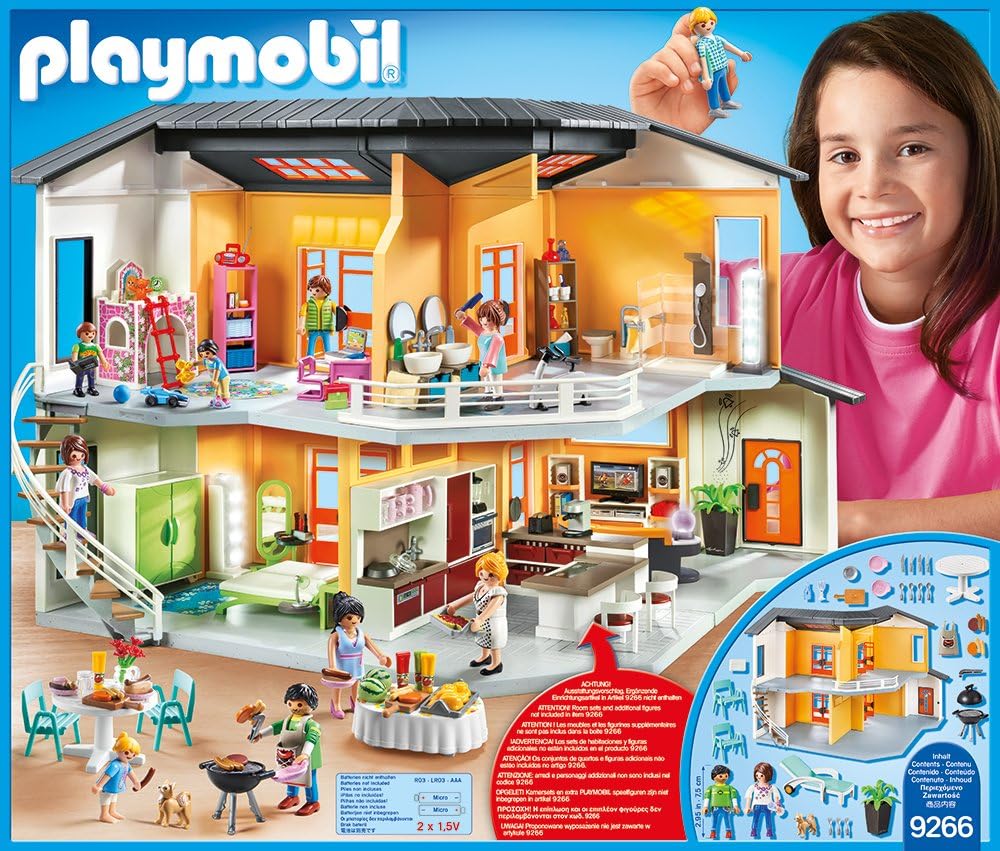 Playmobil City Life 9266 Modernes Wohnhaus Mit Licht Und