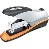 Swingline Stapler, 70 Sheet Capacity, Optima 70, Jam Free, Reduced Effort, Soft Grip, Metal, Silver/Black/Orange (87875)