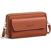 HillDog RFID Wallet Purse Clutch Small Crossbody Bags with Phone Pocket for Women Leather