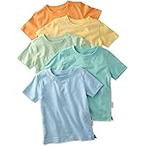 Butterblu Taylor 5-Pack Short Sleeve T-Shirts 100% Organic Cotton for Boys & Girls
