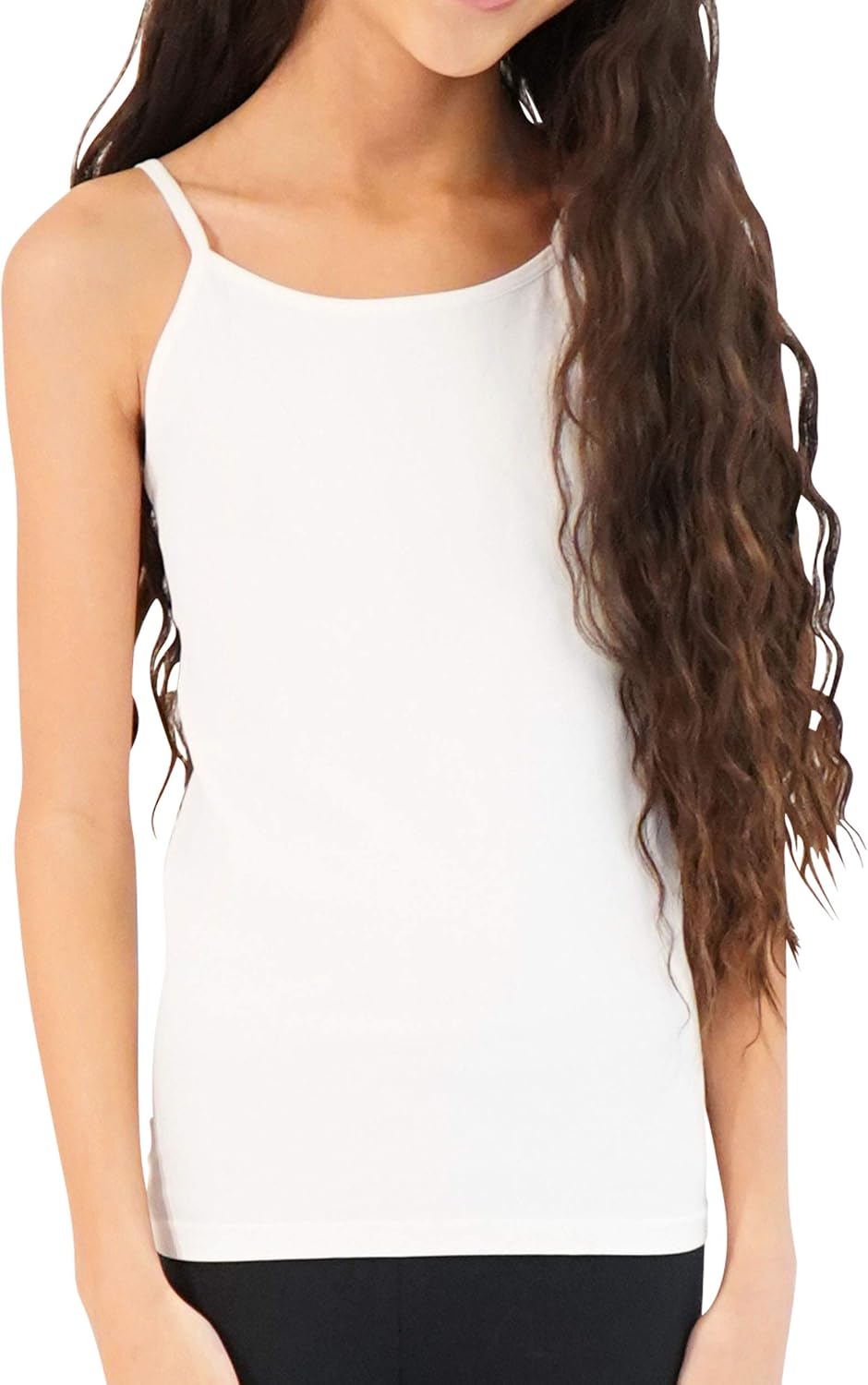 KIDPIK 3pk Seamless Tee Tank Top for Girls - Ages 4 and Up: Clothing