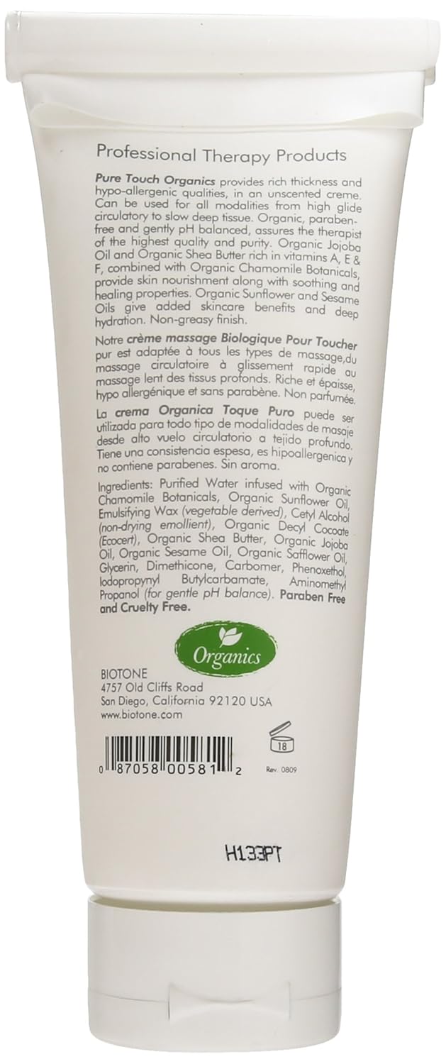Biotone Pure Organic Massage Creme, 7 Ounce : Massage Lotions : Beauty