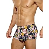 Arjen Kroos Men's Sexy Silky Underwear Printed Trunks Boxer Briefs 1 Pack