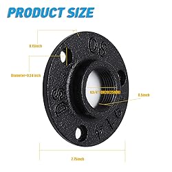 Antirust Black Painted Floor Flange, Home TZH