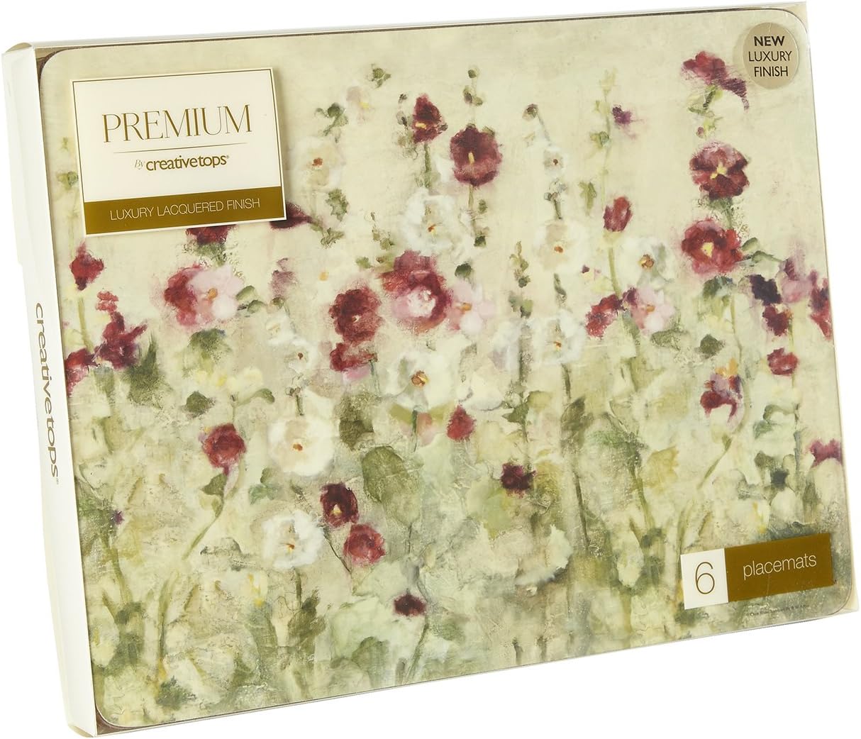 Creative Tops Wild Field Poppies Premium 4-delige set placemats met kurken achterkant, 30 x 22,8 cm (11,75' x 9