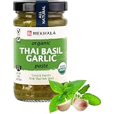 Mekhala Organic Thai Basil Garlic Paste, 3.53oz | Mekhala Organic Thai Basil Garlic Paste. VEGAN. GLUTEN-FREE. NO ADDED SUGAR