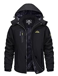 TACVASEN Mens Snow Ski Mountain Jacket Fleece