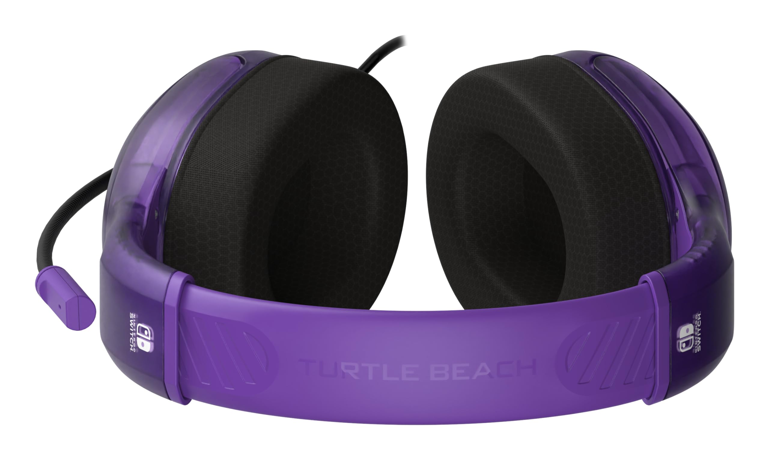 Turtle Beach Airlite Fit Ghost Lila Wired Gaming Headset Offiziell Lizenziert für Nintendo Switch, Lite und OLED – Flip-to-Mute Mic, Over-Ear Premium Komfort 4