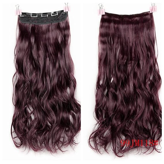Amazon.com : Long Body Wave Cosplay Halloween Hair 5 Clips In Hair
