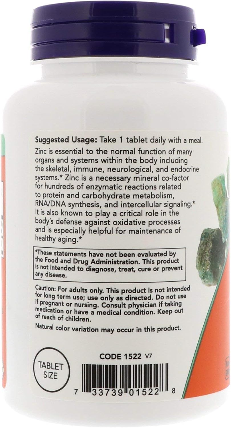 Now Foods, (2 Pack) Zinc, 50 mg, 250 Tablets: Health & Personal Care
