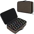Bukere Travel Sunglasses Organizer Case, Adjustable Slot For Multiple Pairs, Portable Eyeglasses Storage Box for Men Women