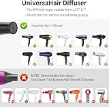 AISEELY Universal Hair Diffuser for Curly Hair 1.57-2.7in Nozzles view 7