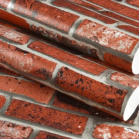 Amazon Co Jp Zxt現代中国風黒レンガ色レンガの壁紙レストラン茶店プラス厚い防水壁紙リビングルームテレビの背景壁レンガの壁紙 Color A ホーム キッチン