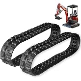 2 Pcs Excavator Rubber Track 180x72x37 for 0.8-2 Ton Chinese Mini Excavator Fits for Caterpillar Kubota Komatsu JCB Yanmar Gehl Hitachi Takeuchi Kobelco Daewoo Wacker Neuson