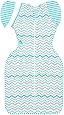 Love to Dream Swaddle UP 50/50, Multi Zig Zag, Medium, 13-18.5 lbs