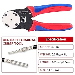 Deutsch Crimper,Knoweasy 4 Way Indent, 8 Impression