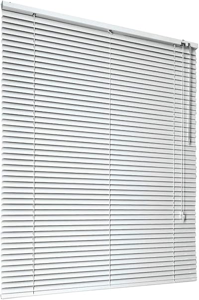 HSYLYM Aluminum Venetian Blinds White 110x130 cm 1 inch Slats