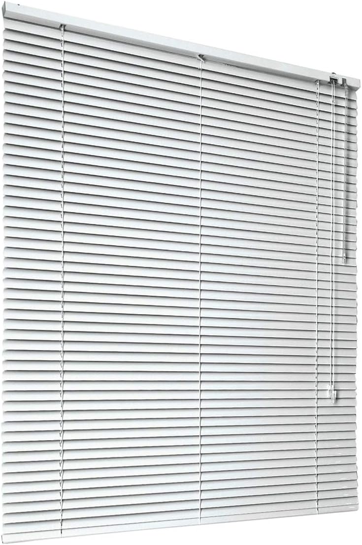 HSYLYM Aluminum Venetian Blinds White 110x130 cm 1 inch Slats