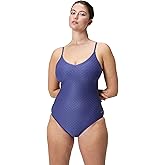 Speedo Womens Swimsuit One Piece V-Neck Strappy Back Contemporary Cut