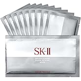 SK-II Brightening Face Mask - Derm Revival Sheet Mask to Improve Radiance, Skin Texture & Dark Spots - Enriched with PITERA, Vitamin C & Niacinamide (10 Count)