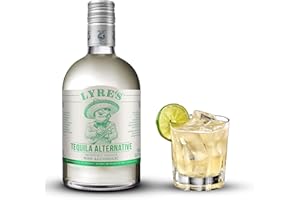 Lyre's Tequila Alternative, Non Alcoholic Agave Blanco Spirit, Alcohol Free Zero Proof Tequila for Margarita Mocktails, Award Winning Non Alcoholic Drinks and Spirits (23.7 Fl Oz)