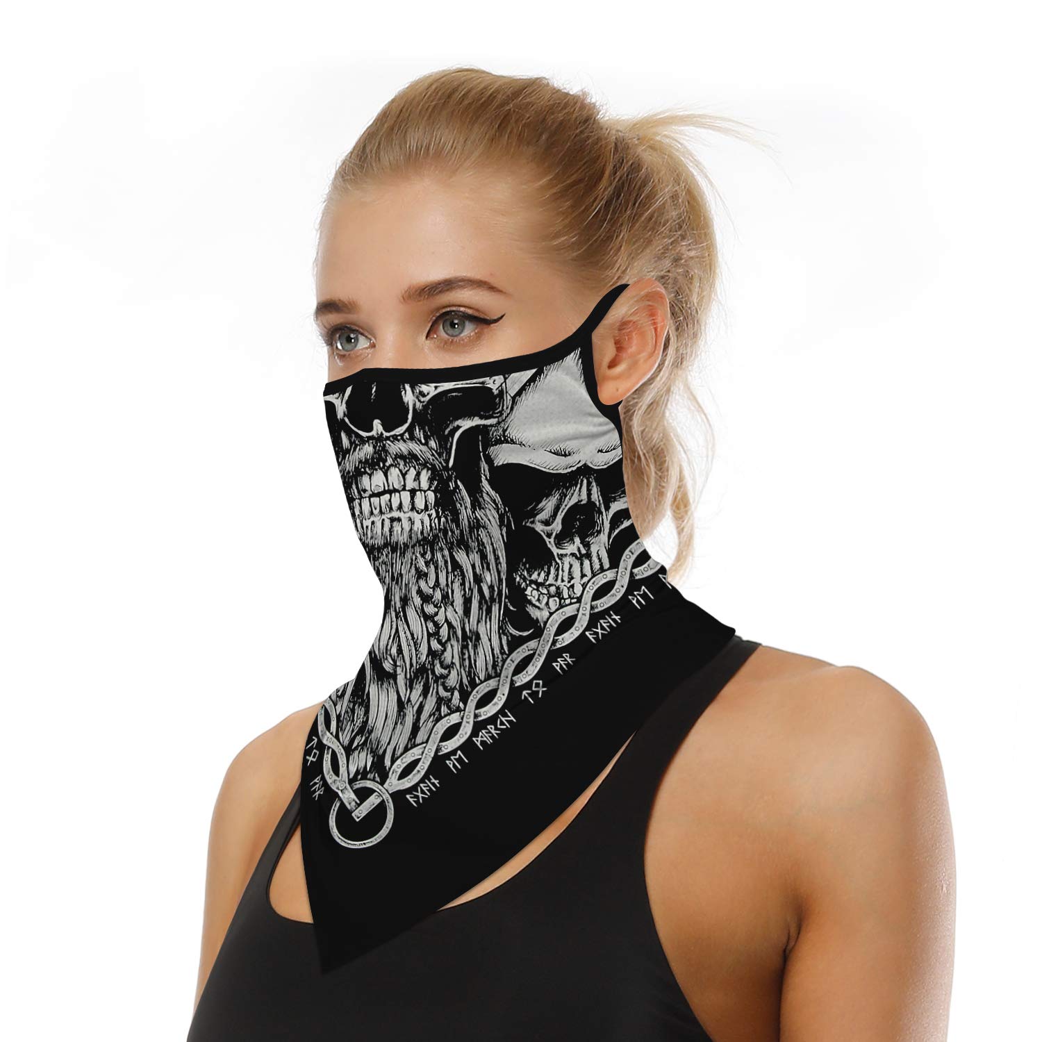 ZCBRISK Ear Hangers Face Mask Seamless Bandanas Headband Scarf Neck Gaiter Sun UV Wind Protection Earhook Balaclava