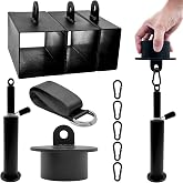 Heavy Metal Pinch Block Set with Loading Pin, Pinch Block Grip for Workout Rock Climbing Forearm Finger Training, Enhance Grip Strength Gym Hand Pinching Power Strengthener Equipment