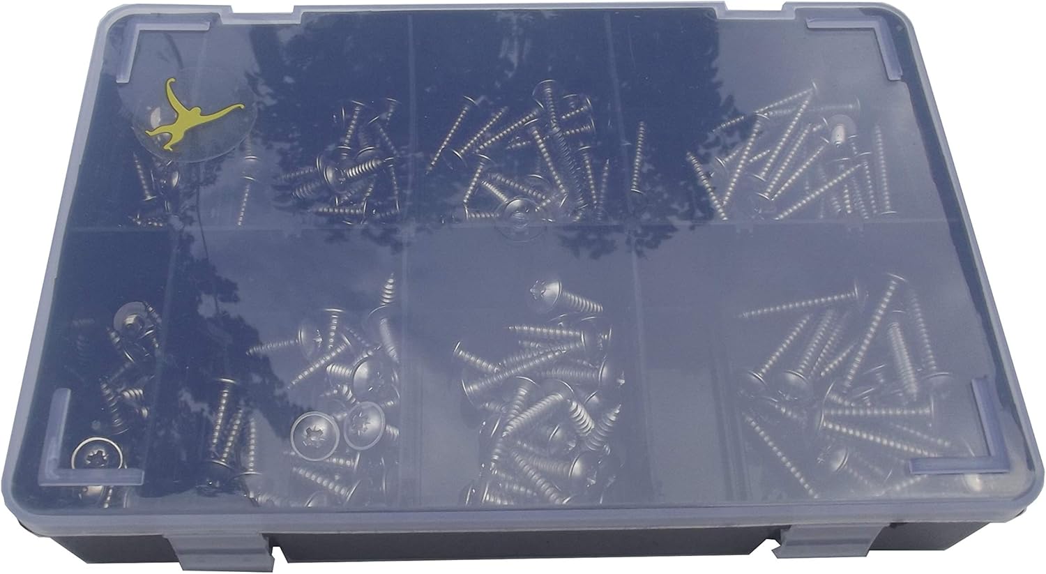 200 Assorted Flange Pozi Self Tapping/Trim Screws, Silver/Metallic - Image 5