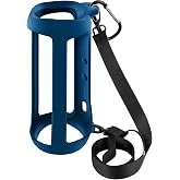Comecase Silicone Case for JBL FLIP 5 Waterproof Portable Bluetooth Speaker | Shoulder Strap, Carabiner, Travel, Outdoor, for