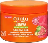 CANTU Guava Curl Strengthening Cream Gel 12oz 340g Defining Hold Flake Free view 3