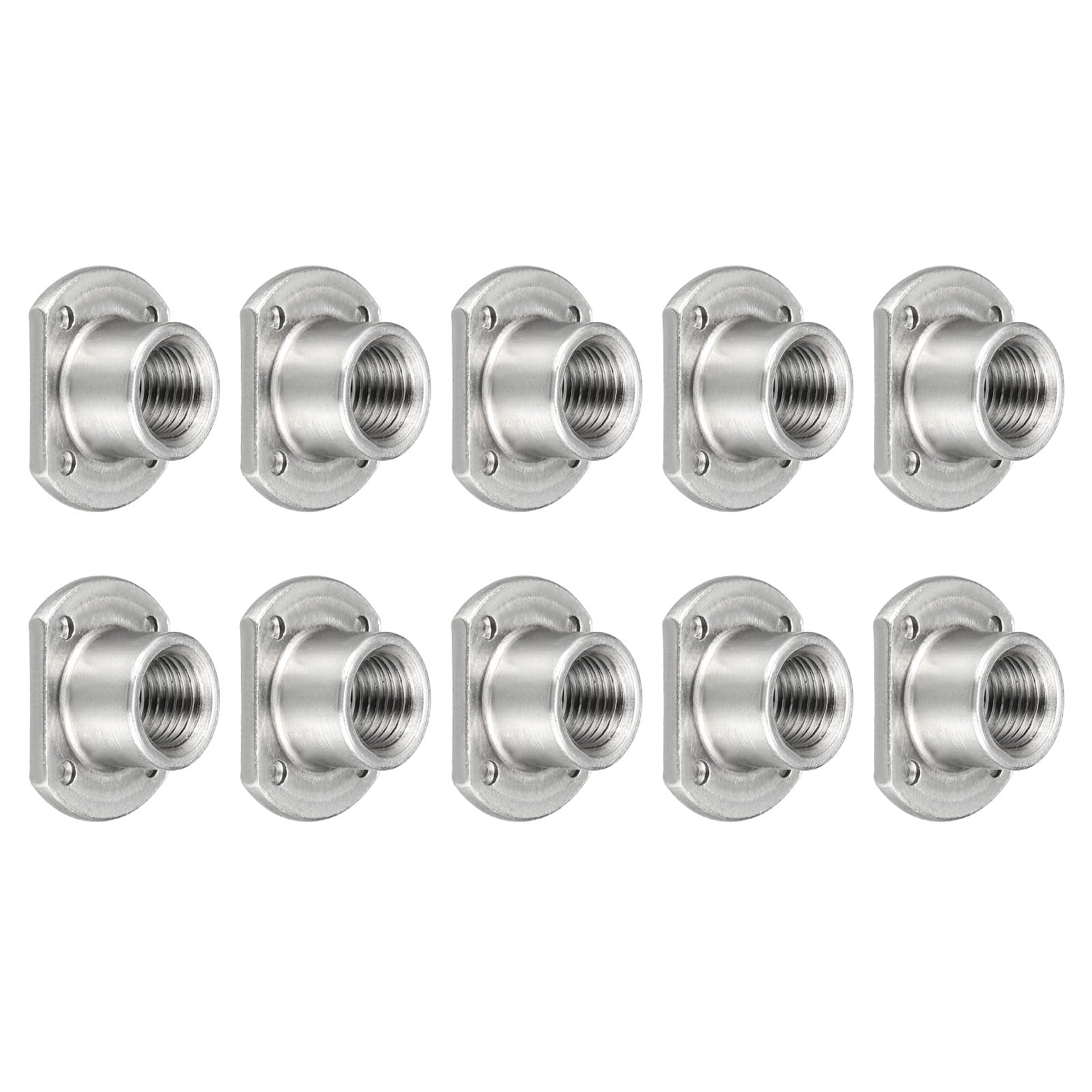 METALLIXITY Spot Weld Nuts (7/16-20) 10Pcs, Carbon Steel Double Tab Fastener Nut - for Building Industrial