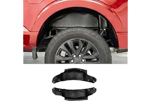 Maxzina Rear Wheel Well Liners Compatible with 2021-2025 Ford F150 (Not for Raptor) Rear Wheel Arch Liners PE No Drilling Well Guards Tire Inner Fenders for 2024 F-150 Accessories (2PCS)