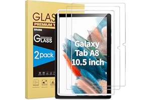 SPARIN 2 Pack Screen Protector for Galaxy Tab A8 10.5 inch 2022, Tempered Glass with Alignment Tool for Samsung SM-X200/X205/X207