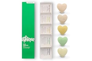 Ethique Hair Sampler - Shampoo & Conditioner - Plastic-Free, Vegan, Cruelty-Free, Eco-Friendly, 5 Travel Bars (Pack of 1)