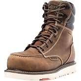 BRUNT Marin Welted (Comp Toe) - 8" Waterproof Safety Toe Wedge Work Boot - Goodyear Welt Construction - EH &amp; ESR Rated - Oil &amp; Slip Resistant - Adjustable Width System