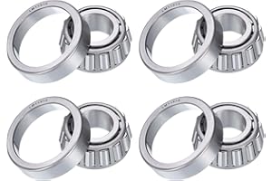 uxcell 4pcs LM11949/LM11910 Tapered Roller Bearing Cone and Cup, 0.75" Bore x 1.781" OD x 0.65" Thick, Chrome Steel Taper Bea